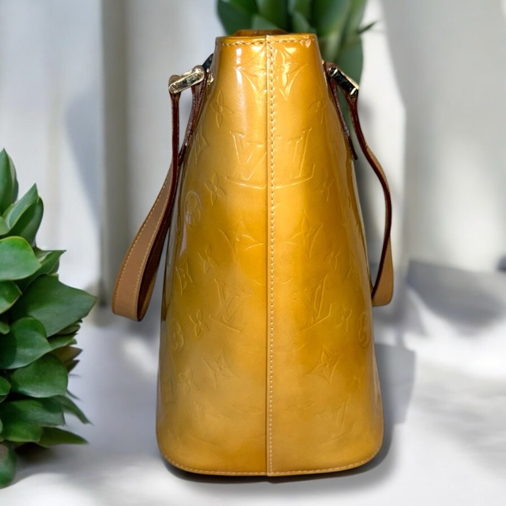 Louis Vuitton Monogram Noisette Vernis Houston Tote & Box with COA Vintage - Picture 6 of 17